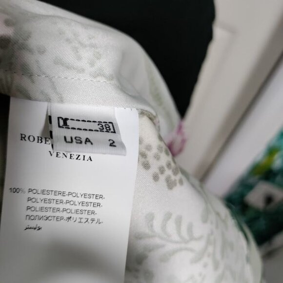 NWT Roberta Scarpa Whimsical Paisley Floral Elastic Waist Pleated Skirt Size 2 - Picture 12 of 16